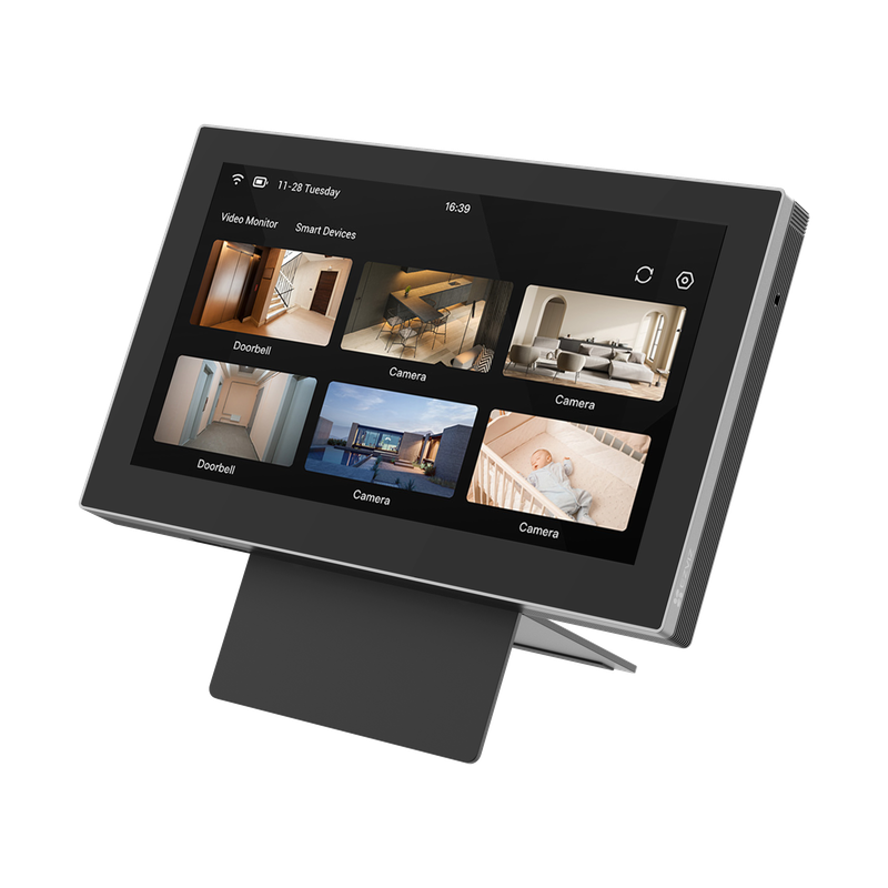 EZVIZ SD7 Schermo Intelligente Senza Fili, Touch Screen IPS da 7" Pollici, Integrazione Intelligente con Dispositivi EZVIZ, Audio Bidirezionale, Wi-Fi 2.4 GHz, Installazione Facile