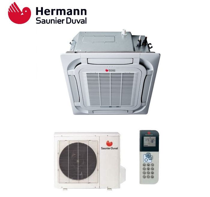 Climatizzatore Condizionatore Hermann Saunier Duval Cassetta a 4 Vie Inverter serie VivAir SDH19 18000 BTU SDH 19-050 IKN R-32 - Novità