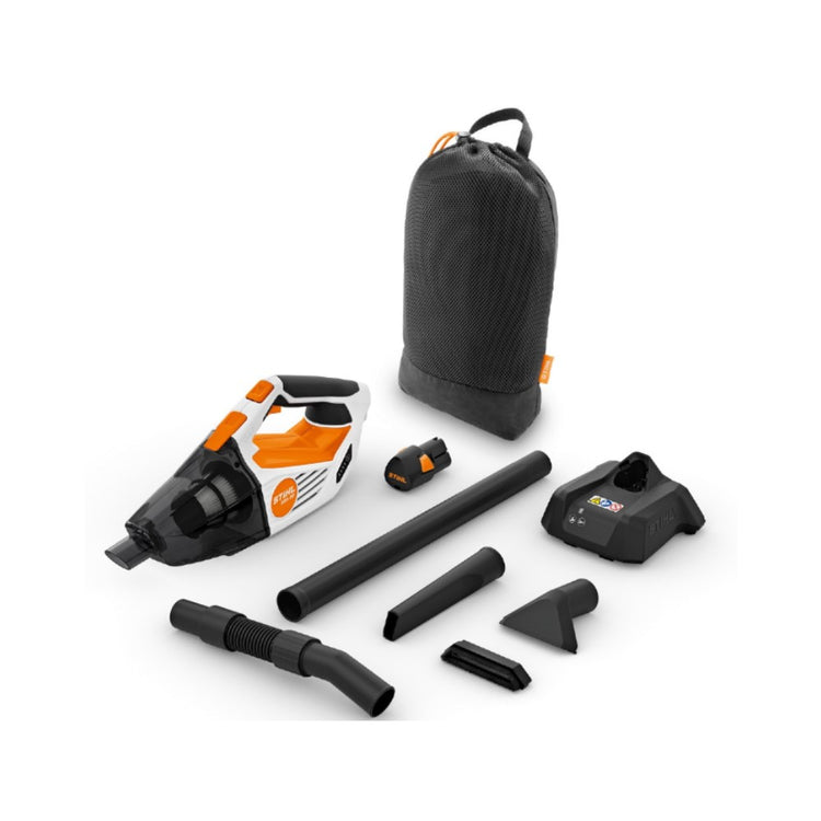 Stihl Aspiratore portatile a batteria SEA 20 - Set completo di batteria AS 2 e caricabatterie AL 1