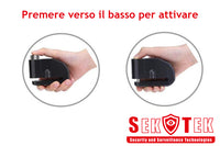 SEKTEK Lucchetto Bloccadisco Antifurto Con Allarme Sonoro Fino a 110dB Con Filo a Molla Impermeabile per Moto Scooter Bici