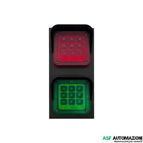 Semaforo 2 Luci Rosso/Verde 12/24V Mod. Sem-2