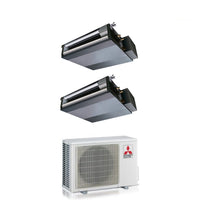 Climatizzatore Condizionatore Mitsubishi Electric Dual  Inverter Canalizzabile (Canalizzato) SEZ-M 9+9 con MXZ-2F42VF R-32 Wi-Fi Optional 9000+9000