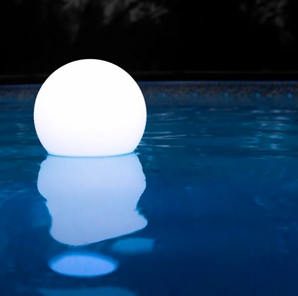 Sfera Solare Luminosa a LED da Giardino Piscina ⌀40 cm in Resina Arkema