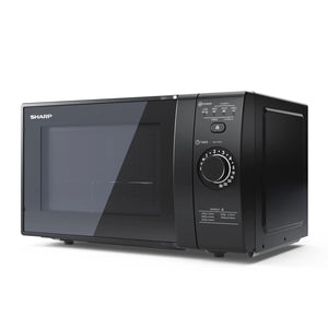 SHARP YC-GG02E-B - FORNO A MICROONDE 20L - 800W - CONTROLLO DIGITALE - GRILL - 11 LIVELLI DI POTENZA - BLACK