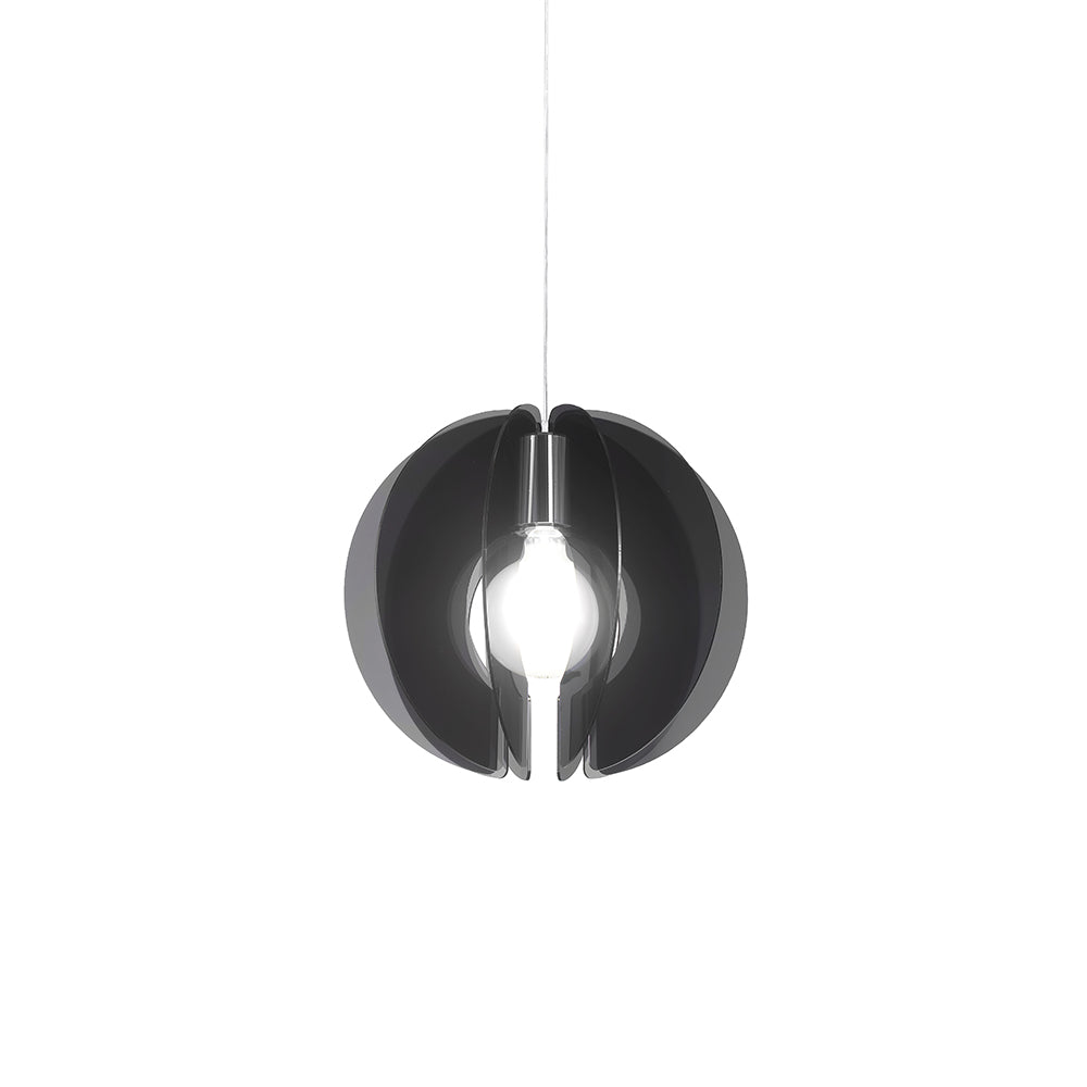 Sospensione Moderna Sirio 1 Luce In Metacrilato Fume' Space Collection