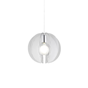 Sospensione Moderna Sirio 1 Luce In Metacrilato Trasparente Space Collection