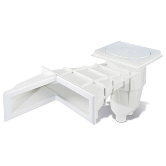 Skimmer Sfioratore Ad Angolo Destro Aqua In Abs Per Piscina In Cemento Senza Liner Pvc