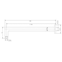 Braccio doccia ottone cromato prolunga soffione doccia bagno fisso attacco standard