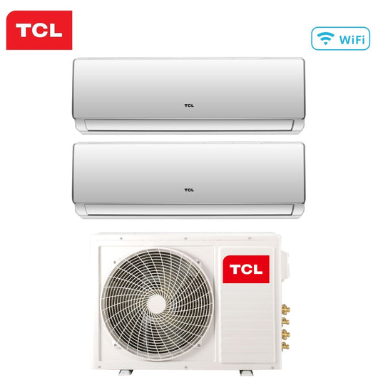 Climatizzatore Condizionatore TCL Dual Split Inverter serie ELITE F2 18+18 con MT2730 R-32 Wi-Fi Integrato 18000+18000