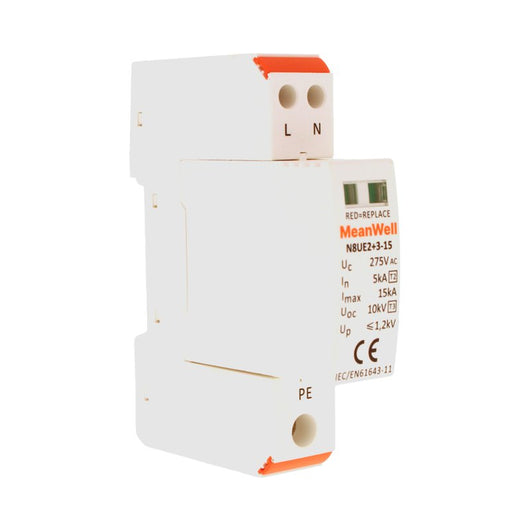 MeanWell SPD Scaricatore Di Sovratensione Tipo 2+3 T2+T3 1P+1P 1M  5kA-15kA 10kV AC 275V IP20 IEC61643-11