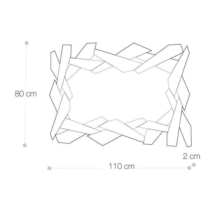 Astrid Specchio Decorativo 110x80cm