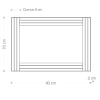 Kaia Specchio Decorativo con cornice 90 x 70