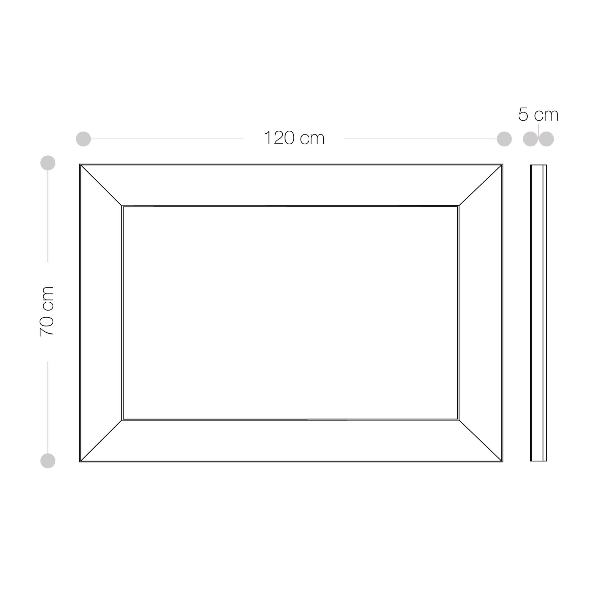 Maralen Specchio Decorativo da parete 120x70