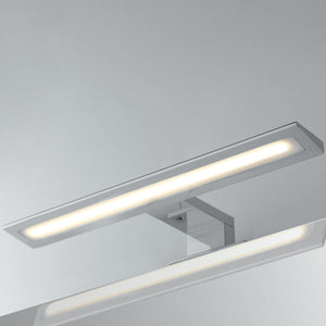 Applique da bagno LED WALLY in metallo cromato 8W 4000K (luce naturale)