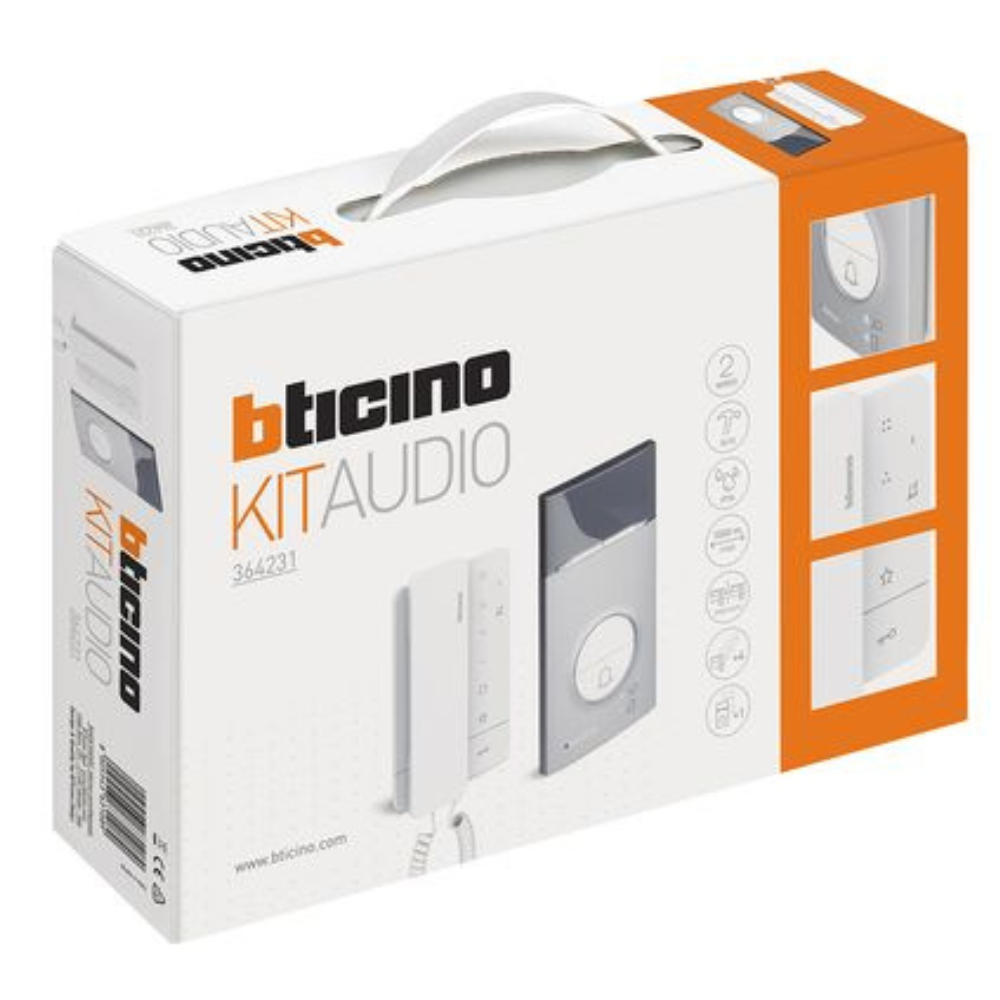 Kit audio monofamiliare linea 3000 classe 100a16m bticino tecnologia 2 fili