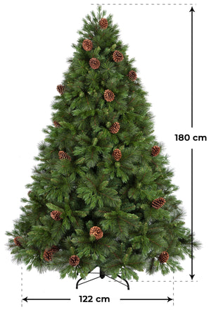 Albero di Natale Artificiale 210 cm 2155 Rami Verde