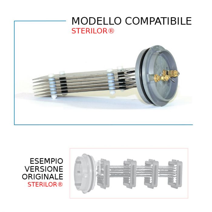 Cella Elettrolitica Compatibile Per Sterilizzatore A Sale Sterilor Ak/aks 250, Enduro Sc35 E Iph 250