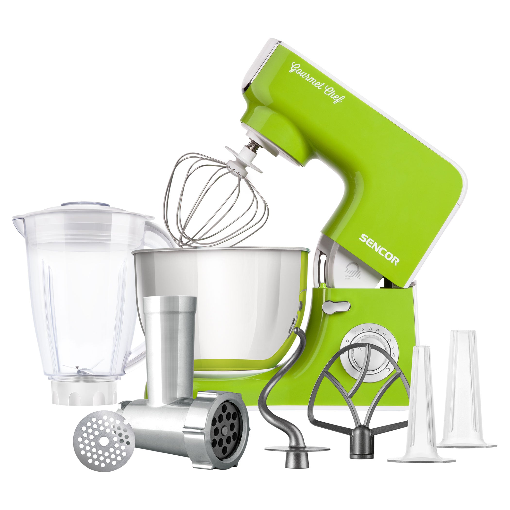 robot da cucina STM 3771GR verde 15 accessori