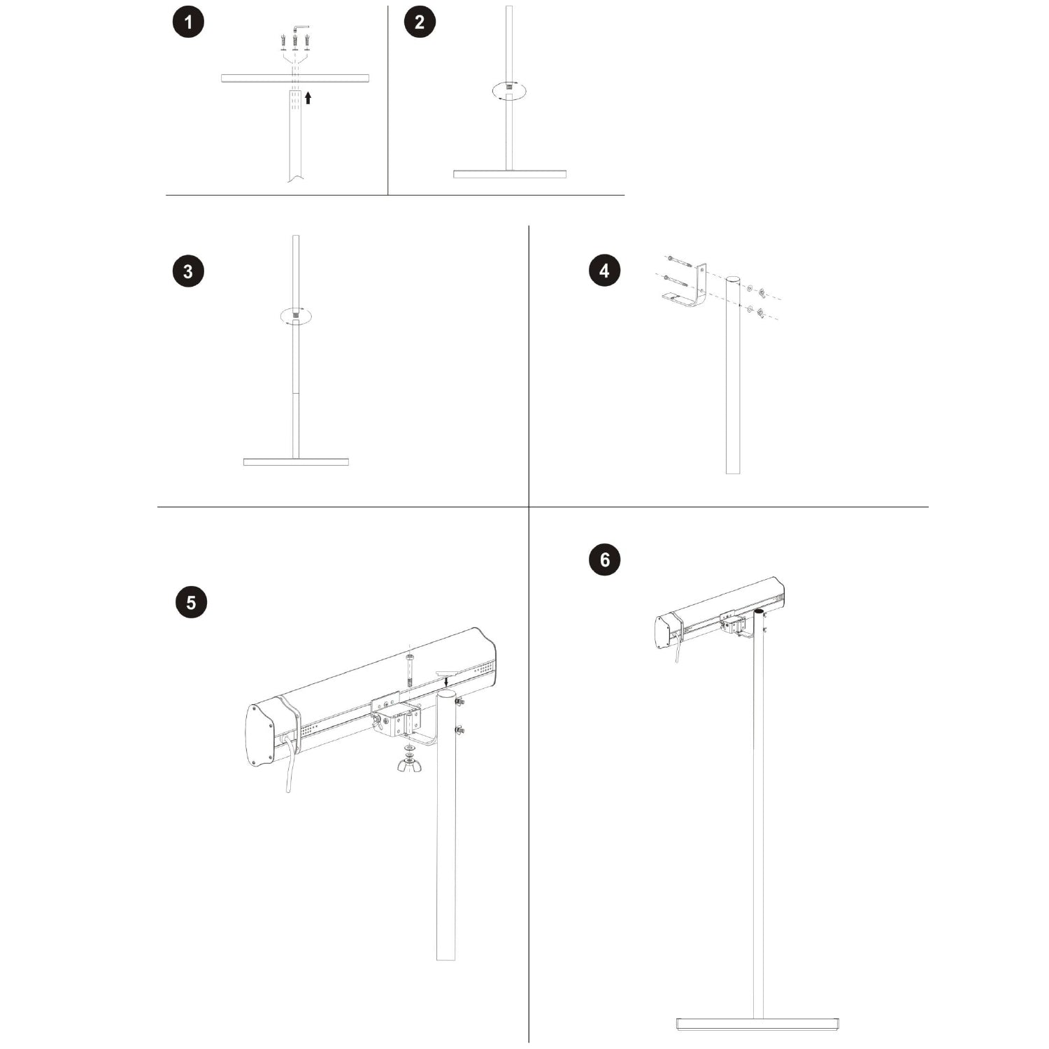 Sined Supporto Riscaldatore Supporto Da Terra Per Riscaldatori Infrarossi Silver Per Il Montaggio Di 2 Stufe Infrarossi a Palpebra Oppure 1 Solo Caldovetro Oppure Caldoira Oppure Caldo Irb