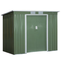 CASA CASETTA BOX PORTA ATTREZZI GIARDINO PORTE SCORREVOLI ACCIAIO 213×173×130cm