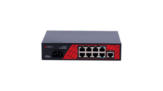 Safire Switch Hi-PoE 8 porte PoE + 1 Uplink RJ45 Velocità porte 10/100Mbps