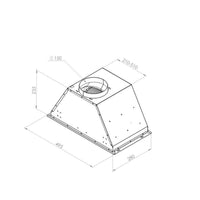 Samet Gruppo cappa incasso alluminio potenza aspirante 280 m3/h GRUPPO52 Lux