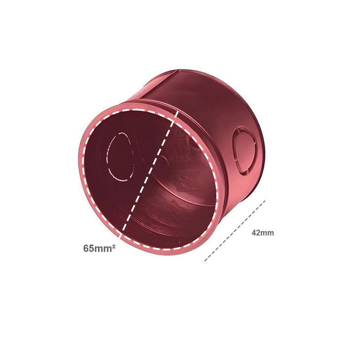 Scatola Tonda Cassetta Da Incasso Rotondo IP40 D65X42mm