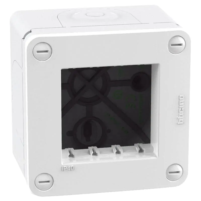 Scatola idrobox Bticino MatixGO 2 moduli IP40 bianca 28402W