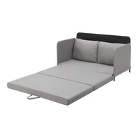 Divano Letto Estensibile Soini 1 Piazza e Mezza 120 x 186 cm Grigio chiaro [en.casa]