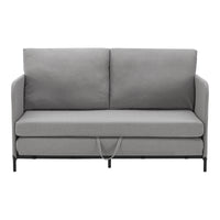 Divano Letto Estensibile Soini 1 Piazza e Mezza 120 x 186 cm Grigio chiaro [en.casa]