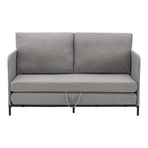 Divano Letto Estensibile Soini 1 Piazza e Mezza 120 x 186 cm Grigio chiaro [en.casa]