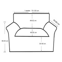 [neu.haus] Copridivano - Fodera per poltrone grigio scuro poltrone con la larghezza di 70-120 cm fodera elastico