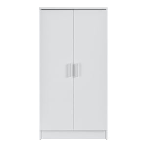 Armadio Portascarpe con 7 Scomparti Scarpiera 108x55x35 cm Bianco [en.casa]