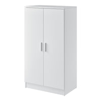 Armadio Portascarpe con 7 Scomparti Scarpiera 108x55x35 cm Bianco [en.casa]