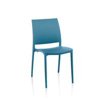 Sedia Curtis polipropilene blu petrolio design ergonomico