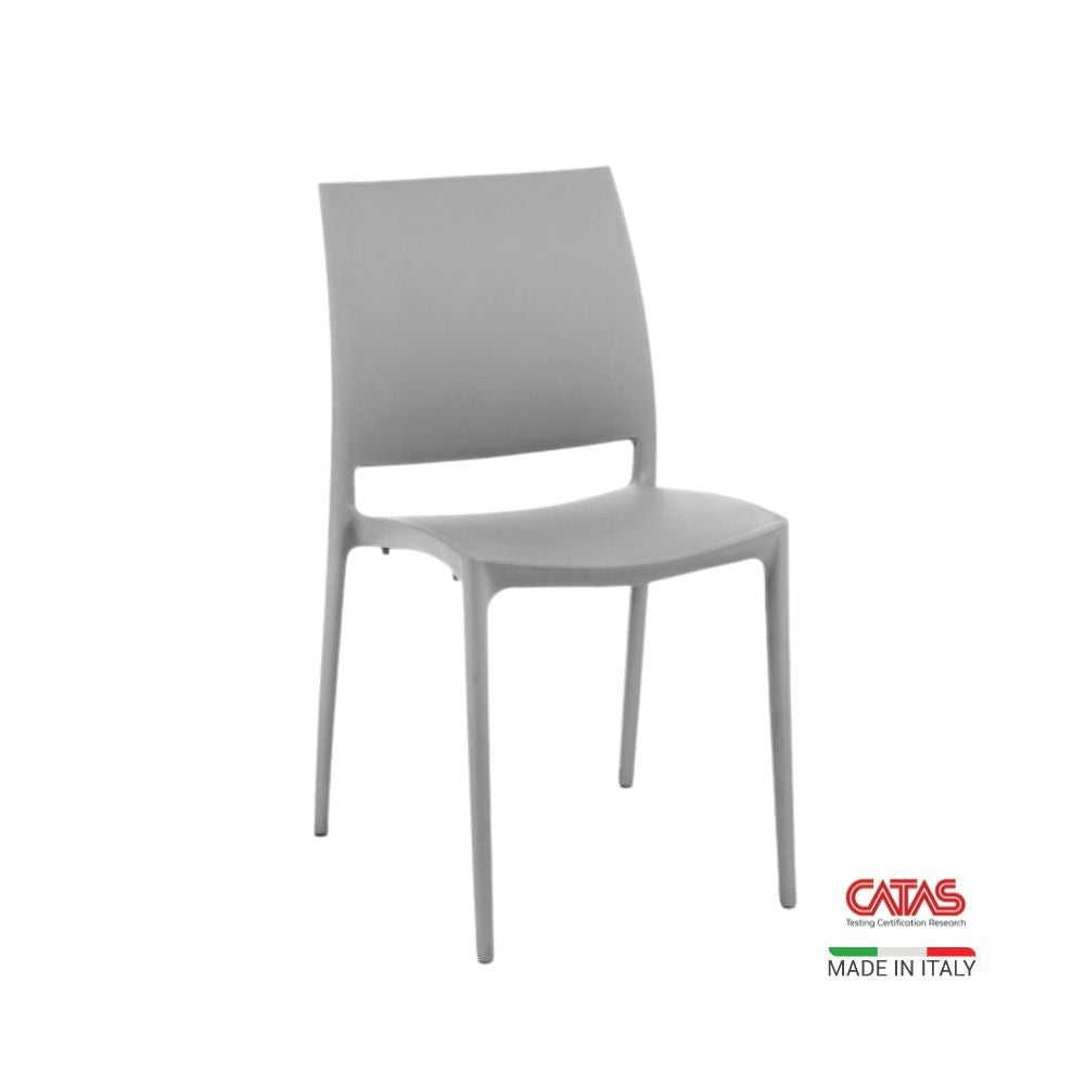 Sedia Curtis polipropilene corallo design ergonomico