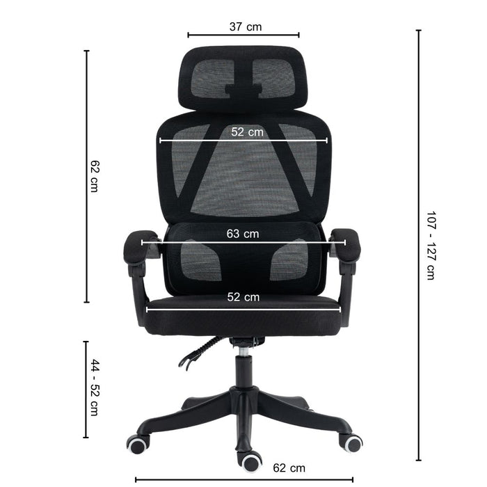 Sedia da Ufficio FORMIDOUBLE Nero