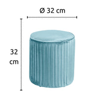 Tak Pouf poggiapiedi azzurro 32x32 cm