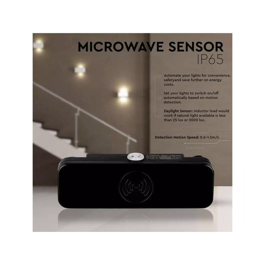 Sensore Microonde Microwave Sensor Carcassa Nera IP65 220V Max 200W SKU-5572