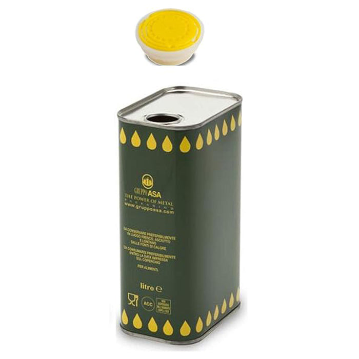 LATTA LATTINA PER OLIO D'OLIVA 1LT IN BANDA STAGNATA CON TAPPO ERMETICO 6PZ - 6 LATTINE