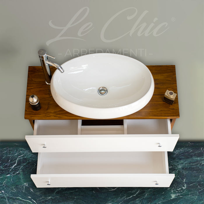 Mobile bagno moderno con lavabo - 100x46