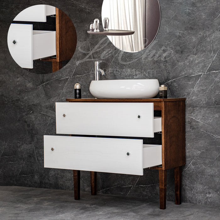 Mobile bagno moderno con lavabo - 100x46