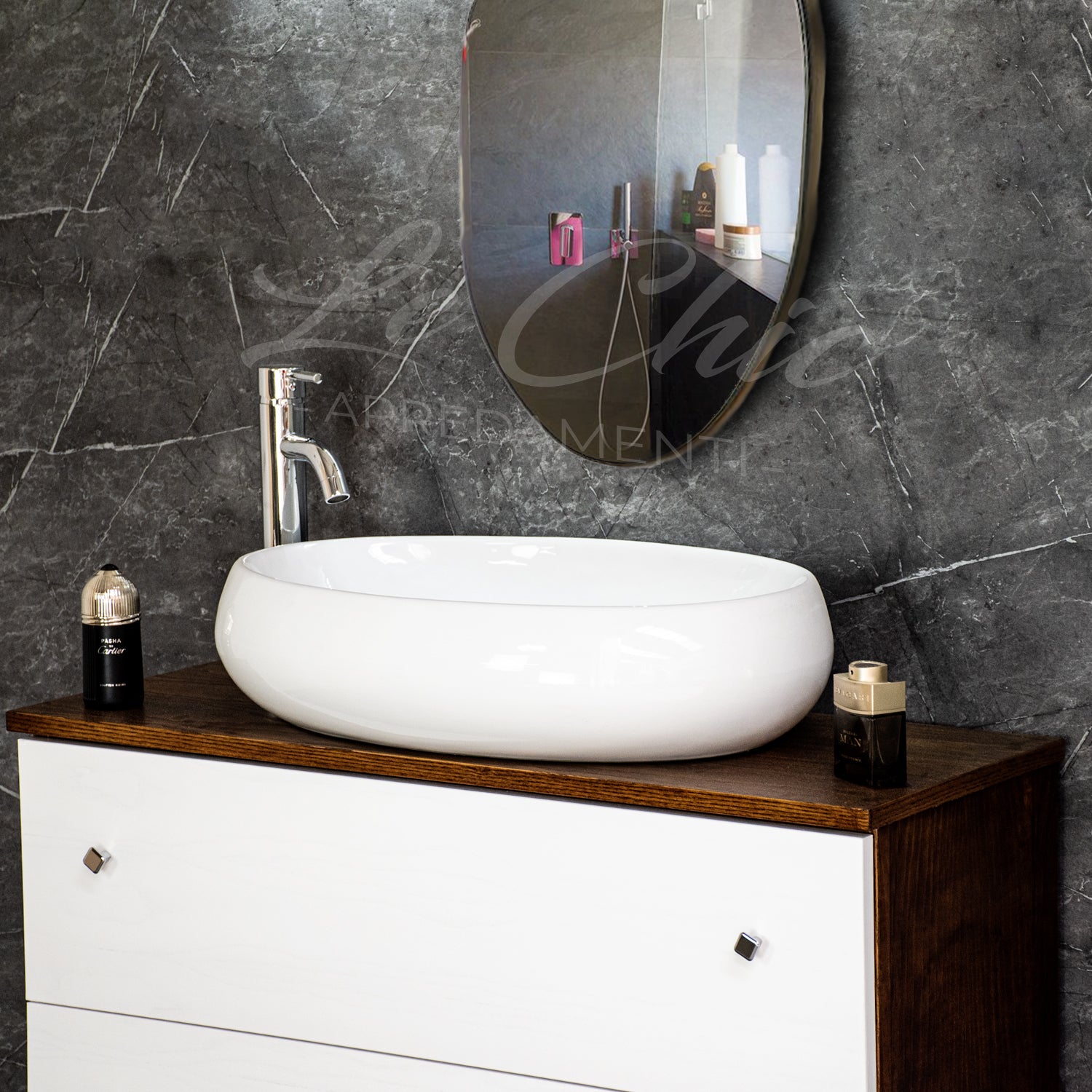 Mobile bagno moderno con lavabo - 80x46