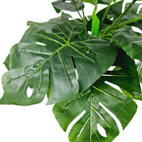 Pianta artificiale Filodendro Philodendron 100 cm con vaso in plastrica