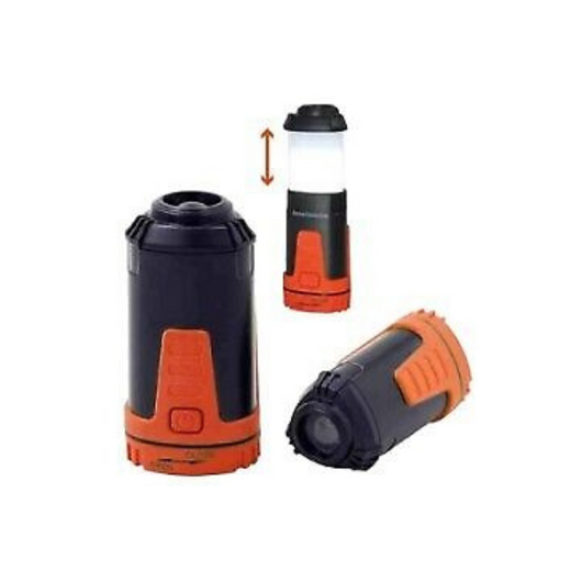 Torcia led telescopica da campeggio con gancio e magnete ipx4 60m Cfg el030 