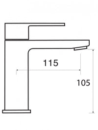 Set 3 Miscelatori lavabo, bidet, doccia, scarico click-clack, cromo Keller taps Sky