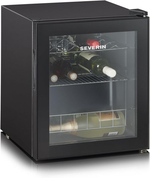 Severin ks 9889 cantinetta, capacità di 15 bottiglie da 0,75 l, temperatura regolabile 4-18°c, nera