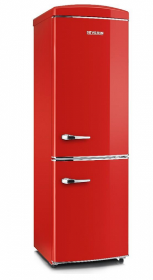 Severin rkg8997 frigorifero retrÃ² rosso classe e (a++) combinato total no frost multi airflow h.194