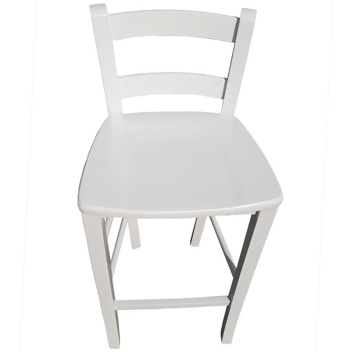 Sgabello Snack Seduta Massello h67 Bianco