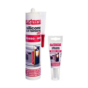 Silicone 60 ml. rosso alta temperatura 180°  picco 300° .